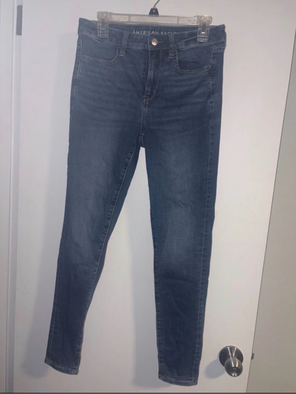 American Eagle Outfitters Women's Dark Blue Skinny Jeans